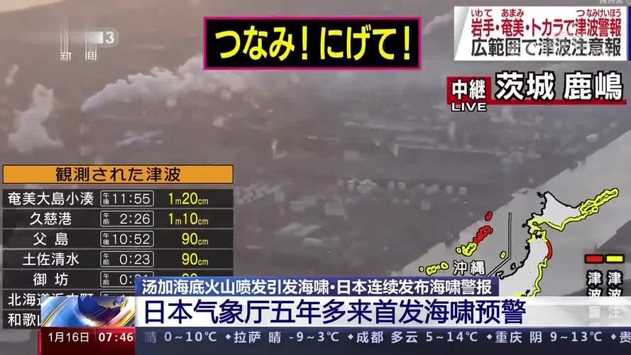 日本海啸预警
