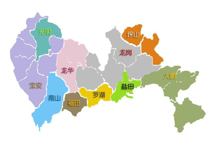 深圳地理位置地图