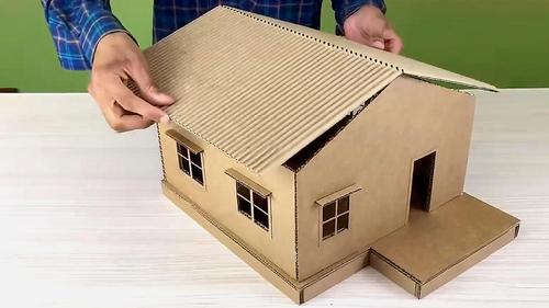 纸盒做房子