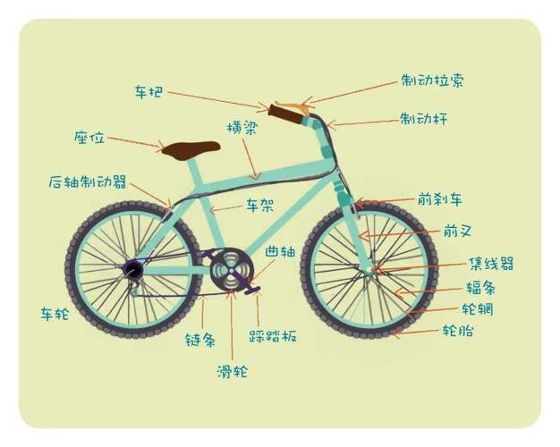 自行车的结构图