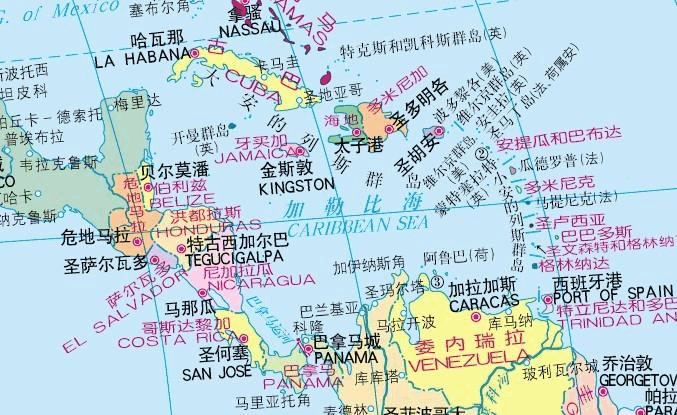 西印度群岛地图