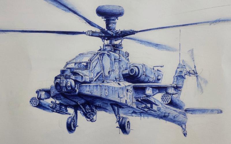 直升机怎么画的相关图片